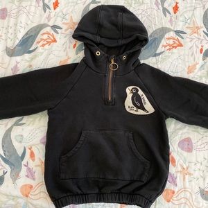 Mini Rodini Blackbird Halfzip Hoodie 104/110